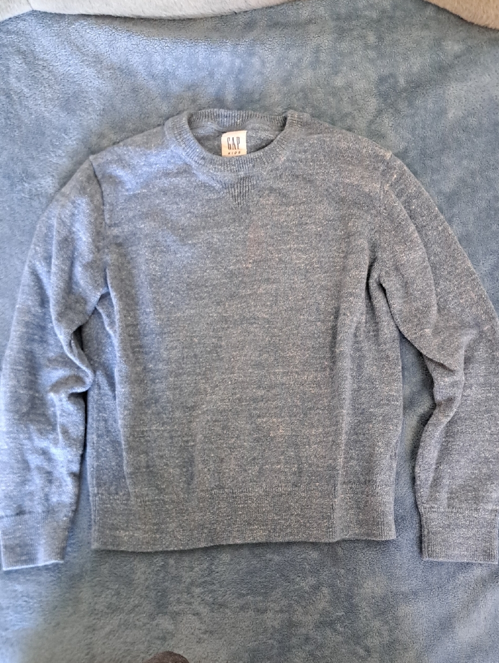 GAP Kids Light Heather Blue Crewneck Sweater